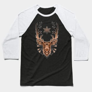 geometric deer with antlers Baseball T-Shirt